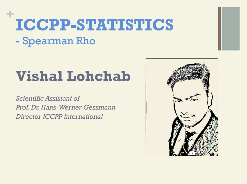 ICCPP-Statistics for Spearman Rho