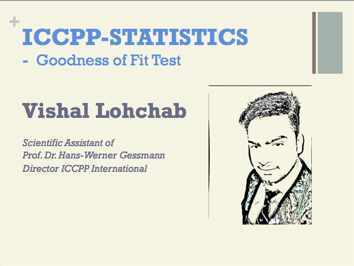 ICCPP-Statistics for Goodness of Fit Test
