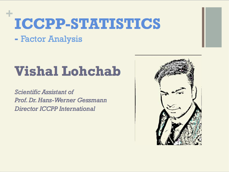 ICCPP-Statistics for Factor analysis